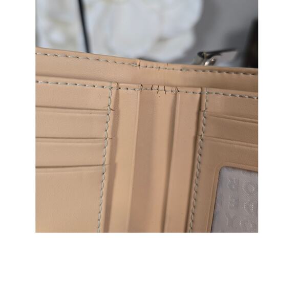 kate spade Grey/Khaki Bi-fold Snap Wallet - Picture 6 of 8